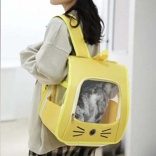 Pet Cat Carrier Backpack – Portable & Breathable Carrier for Cats and Small Dogs Cavello & Co.
