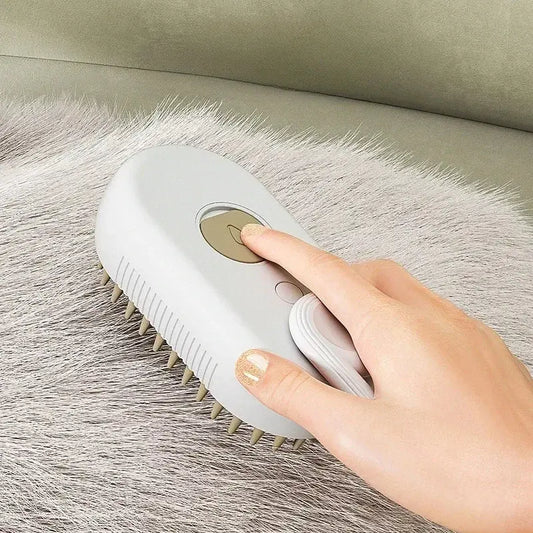 3-in-1 Pet Spray Massage Brush – Steam, Groom, and Remove Hair Cavello & Co.
