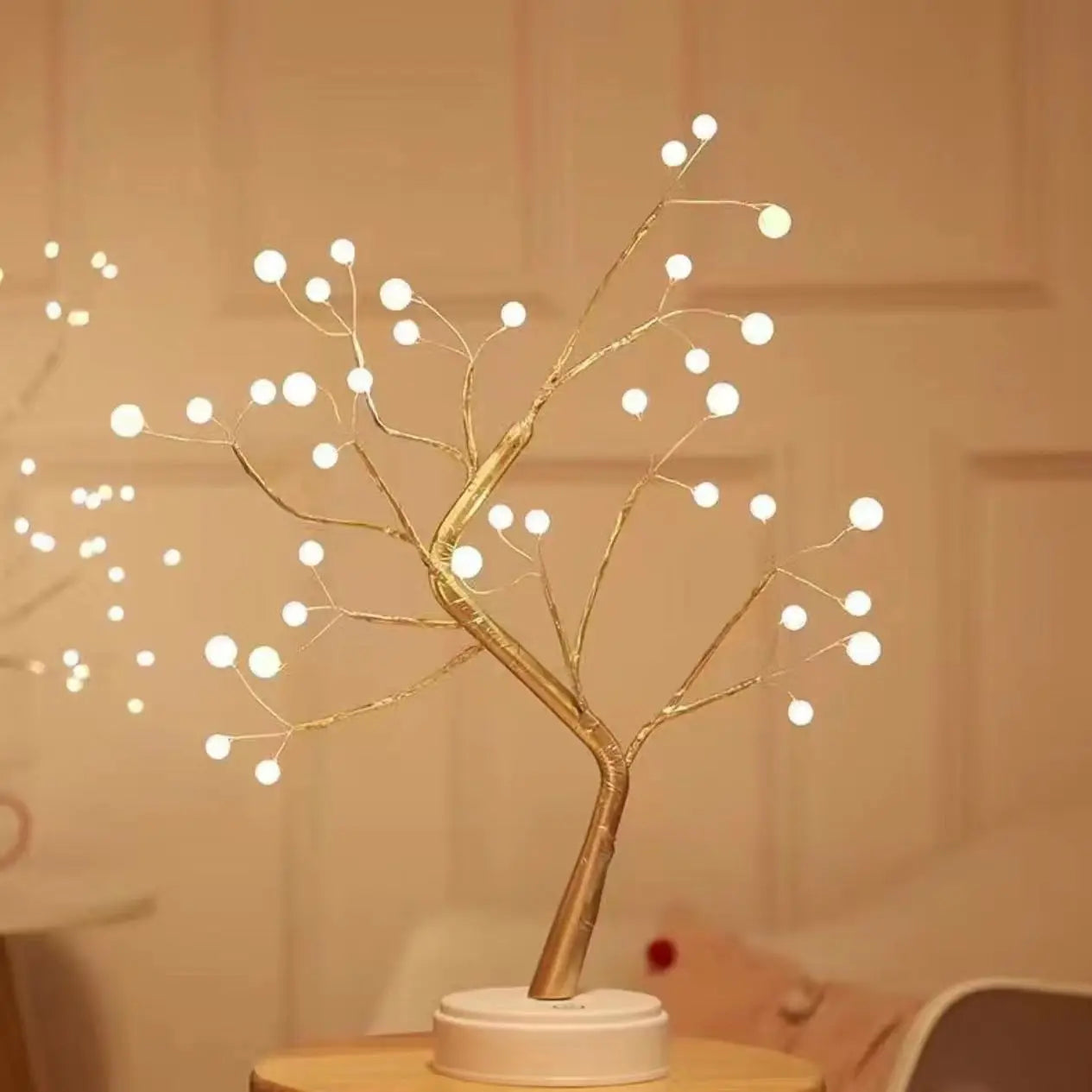 Table Tree Night Light – USB/Battery Powered Touch Lamp 