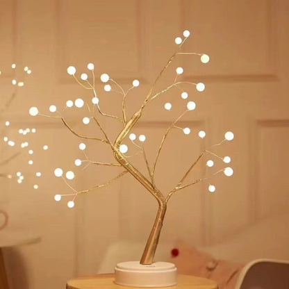 Table Tree Night Light – USB/Battery Powered Touch Lamp 