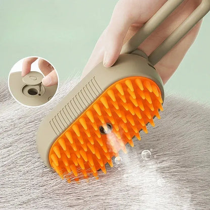 3-in-1 Pet Spray Massage Brush – Steam, Groom, and Remove Hair Cavello & Co.
