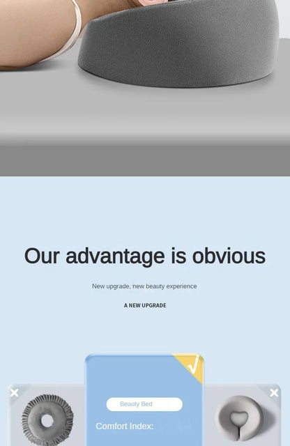 Face Down Prone Pillow – Memory Foam Headrest for Comfort Cavello & Co.