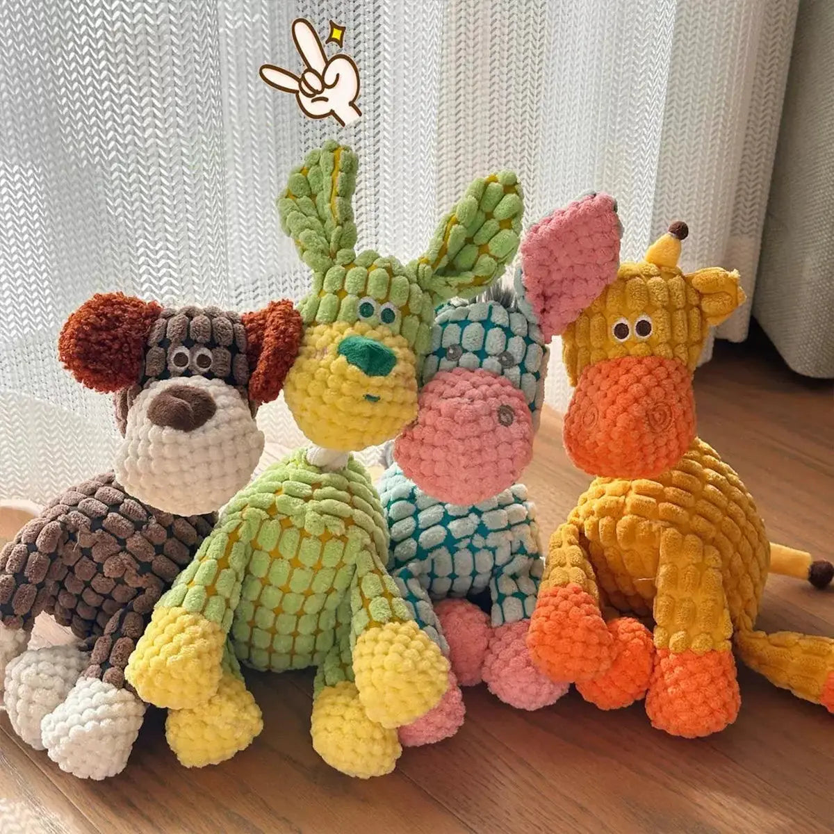 Cute Donkey Plush Toy – Squeaky Chew Toy for Dogs Cavello & Co.