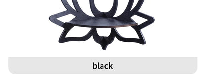 Wooden Lotus Hollow Decorative Rack – Aromatherapy Organizer & Wall Shelf 