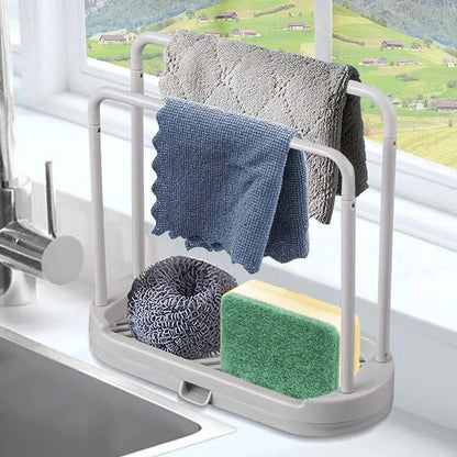 Kitchen Rag Drain Stand – Sink Storage Organizer (1/2/3PCS) 