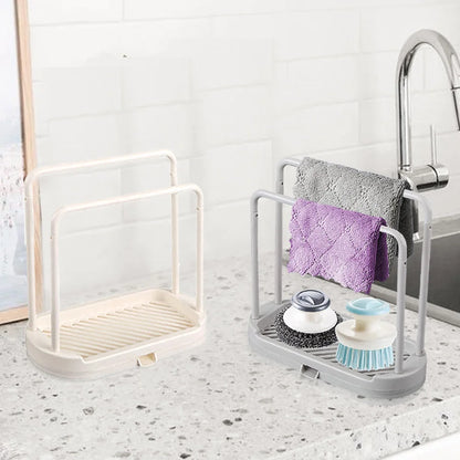 Kitchen Rag Drain Stand – Sink Storage Organizer (1/2/3PCS) 