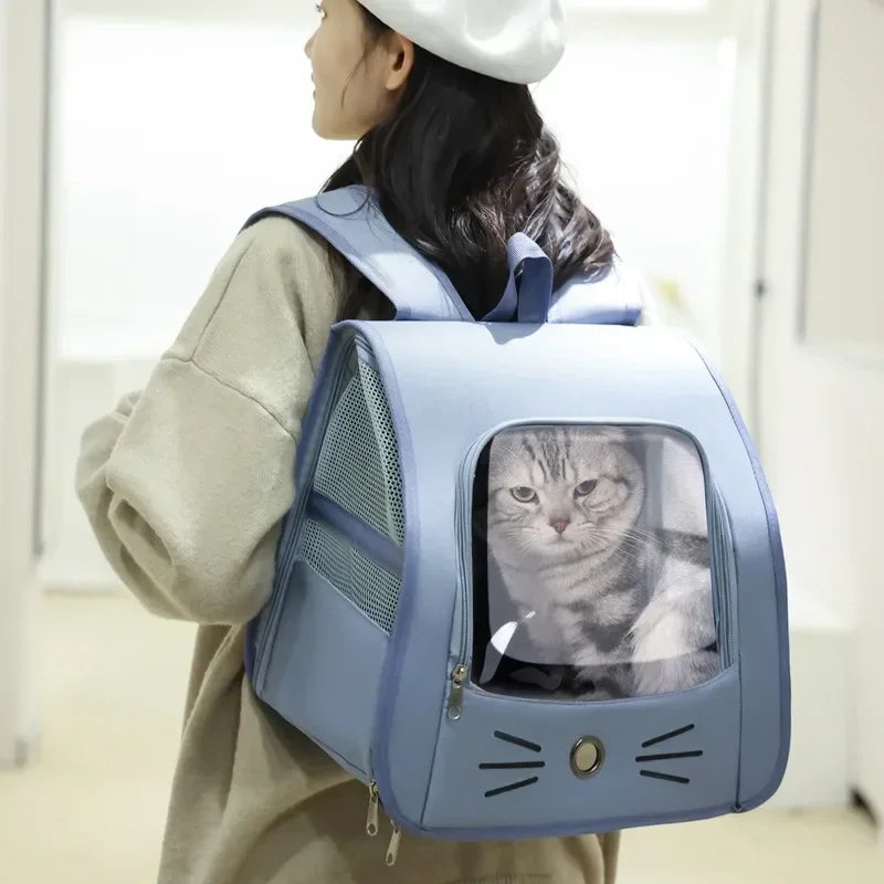 Pet Cat Carrier Backpack – Portable & Breathable Carrier for Cats and Small Dogs Cavello & Co.