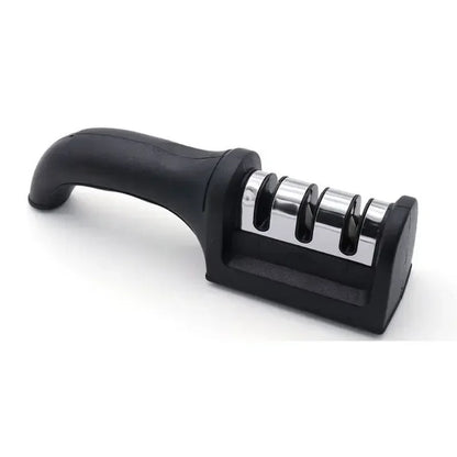 3-Segment Knife Sharpener – Stainless Steel Kitchen Tool 