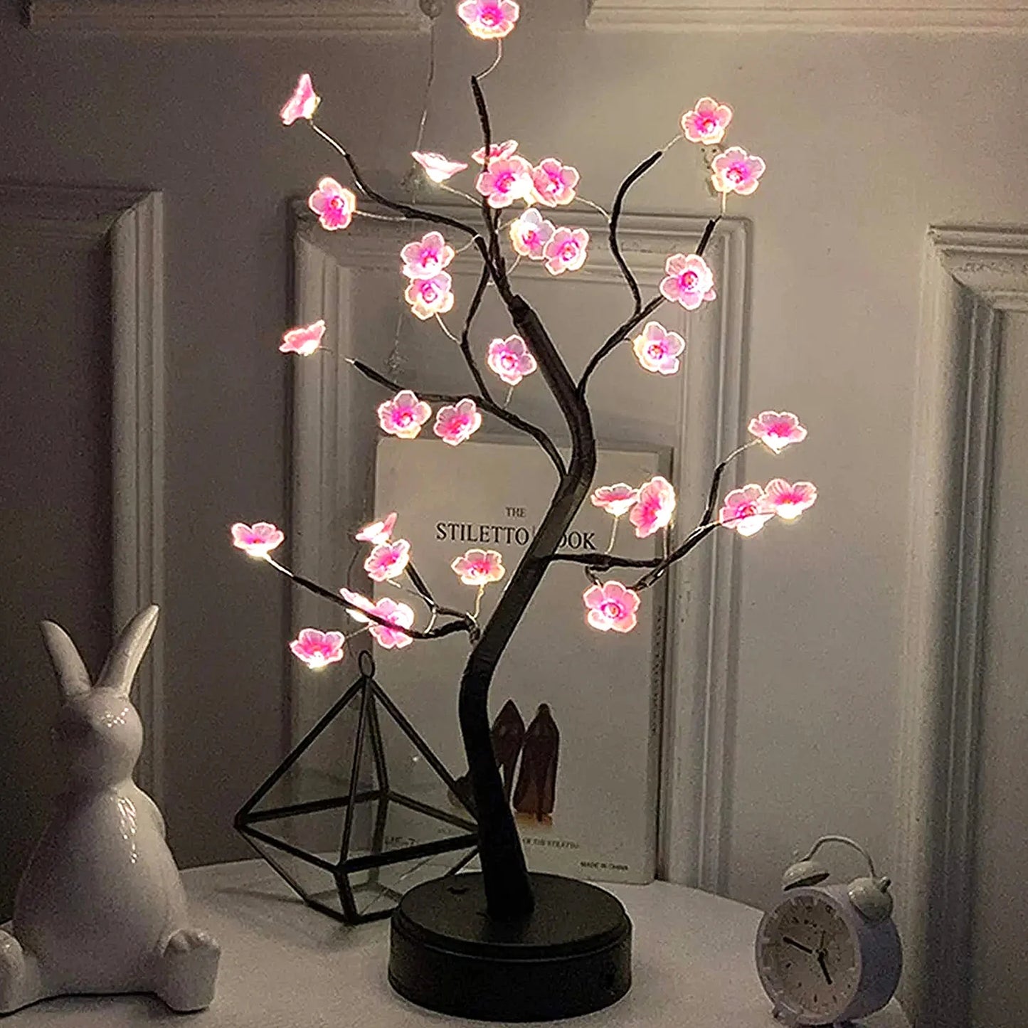 Table Tree Night Light – USB/Battery Powered Touch Lamp 