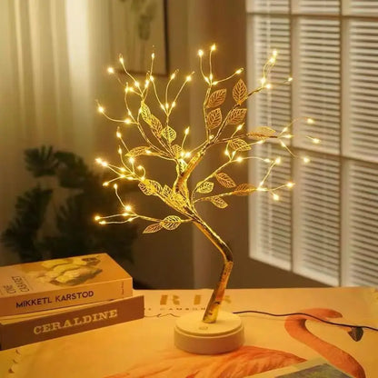 Table Tree Night Light – USB/Battery Powered Touch Lamp 