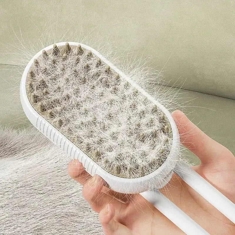 3-in-1 Pet Spray Massage Brush – Steam, Groom, and Remove Hair Cavello & Co.