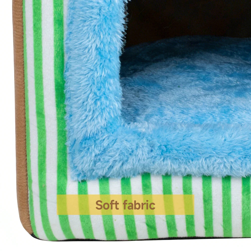 Foldable Pet House – Removable & Washable Cat and Dog Bed 