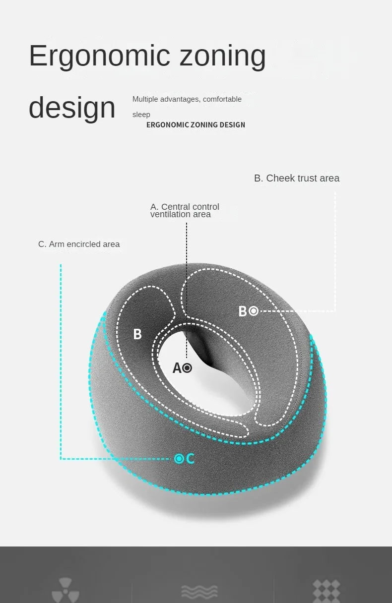 Face Down Prone Pillow – Memory Foam Headrest for Comfort Cavello & Co.