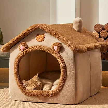 Foldable Pet House – Removable & Washable Cat and Dog Bed Cavello & Co.