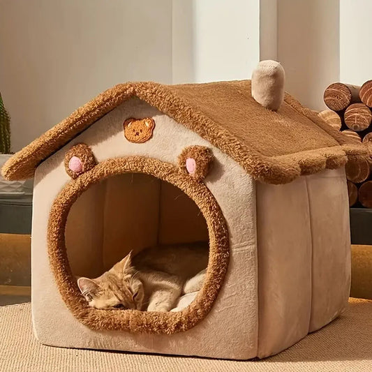 Foldable Pet House – Removable & Washable Cat and Dog Bed Cavello & Co.