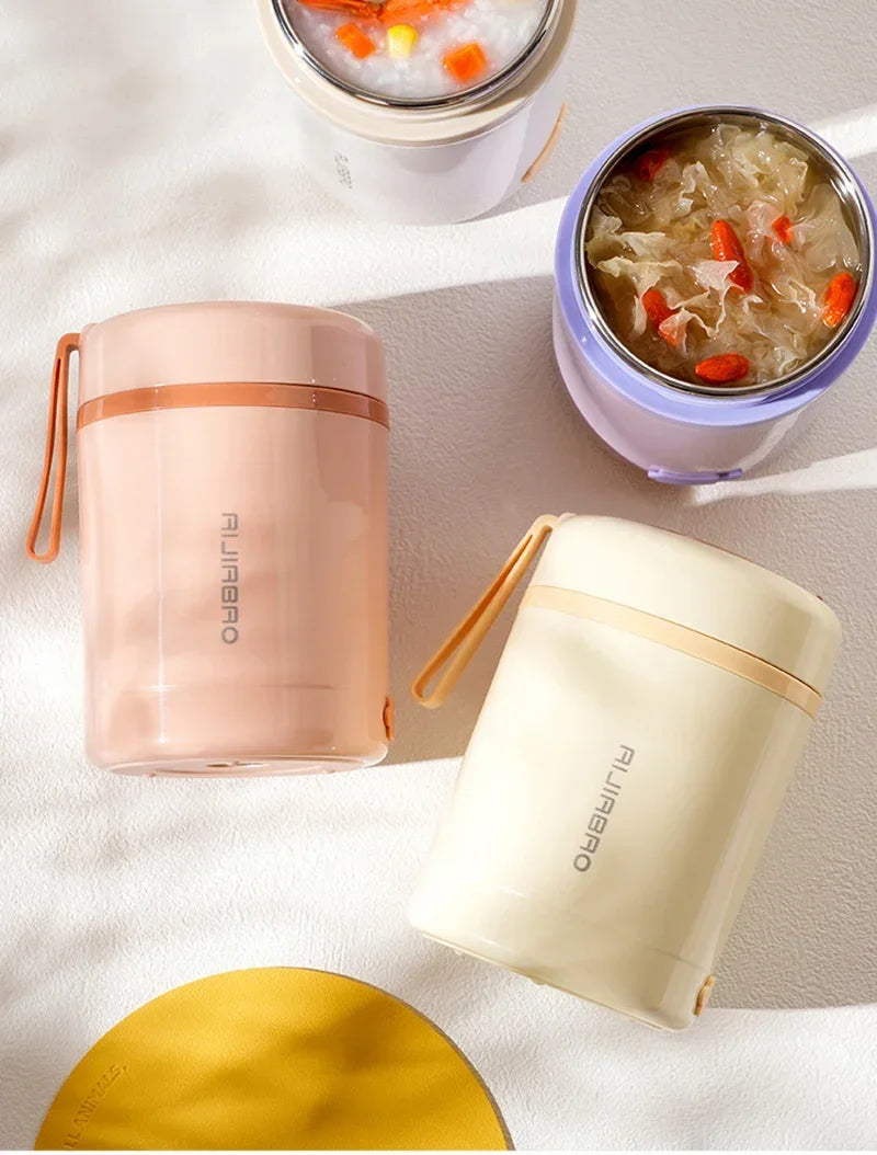 600ML Portable USB Electric Heating Lunch Box – Food Warmer with Drink Function 