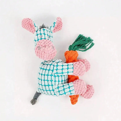 Cute Donkey Plush Toy – Squeaky Chew Toy for Dogs Cavello & Co.