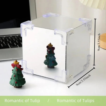 Creative DIY Tulip Flower Sea Cube 3D Night Lamp – Material Kit 