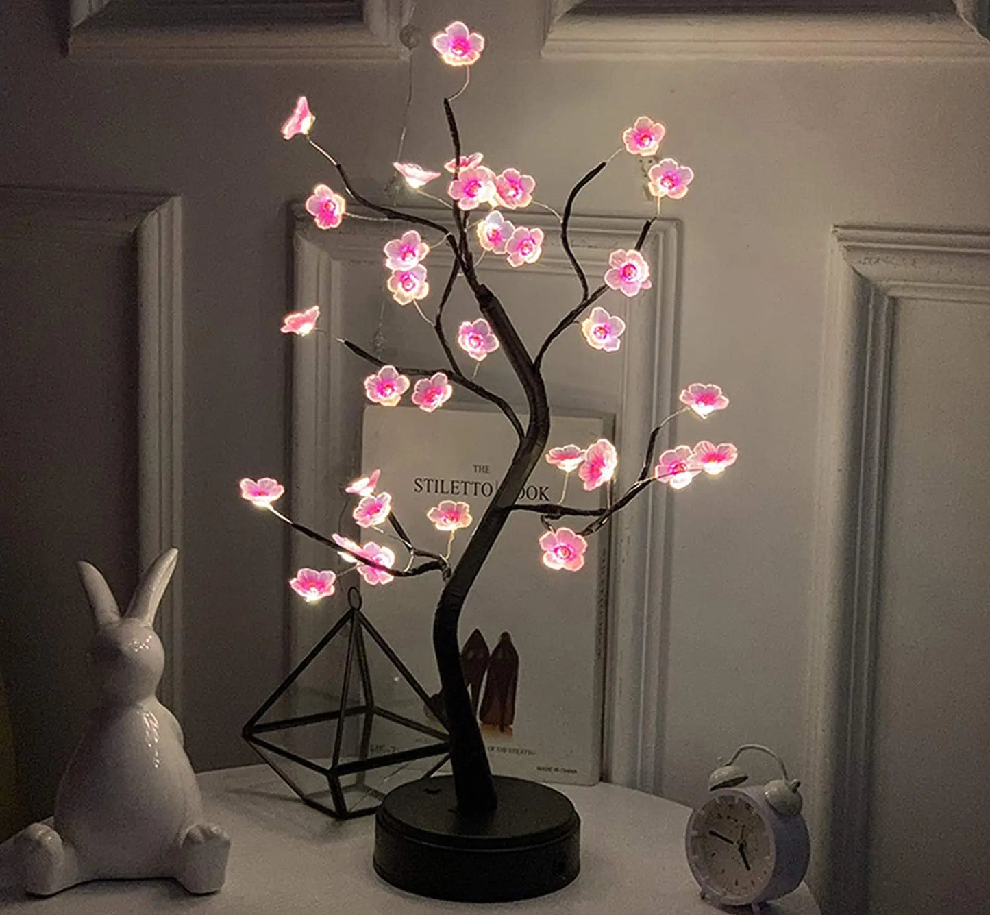 Table Tree Night Light – USB/Battery Powered Touch Lamp 