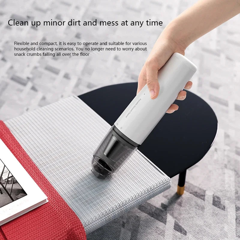 Mini Handheld Vacuum Cleaner – Powerful Suction for Car & Home Cavello & Co.