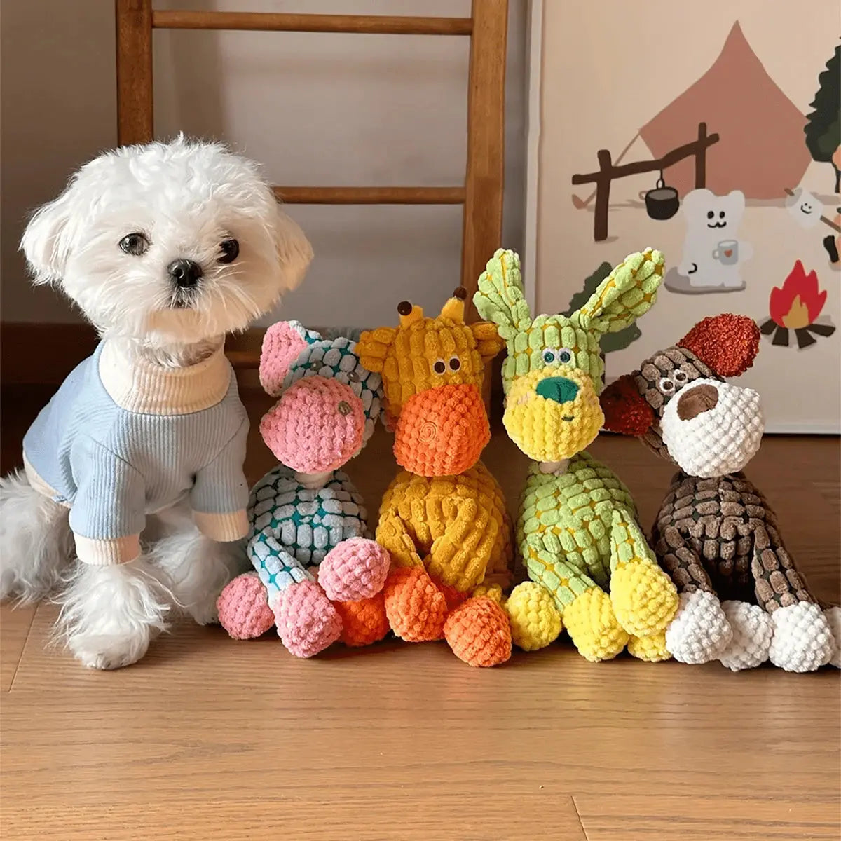 Cute Donkey Plush Toy – Squeaky Chew Toy for Dogs Cavello & Co.