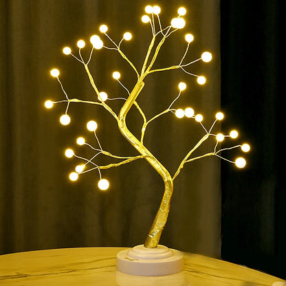 Table Tree Night Light – USB/Battery Powered Touch Lamp 