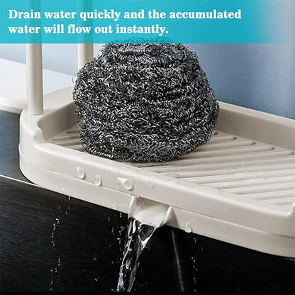 Kitchen Rag Drain Stand – Sink Storage Organizer (1/2/3PCS) 