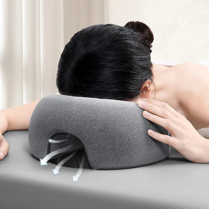 Face Down Prone Pillow – Memory Foam Headrest for Comfort Cavello & Co.