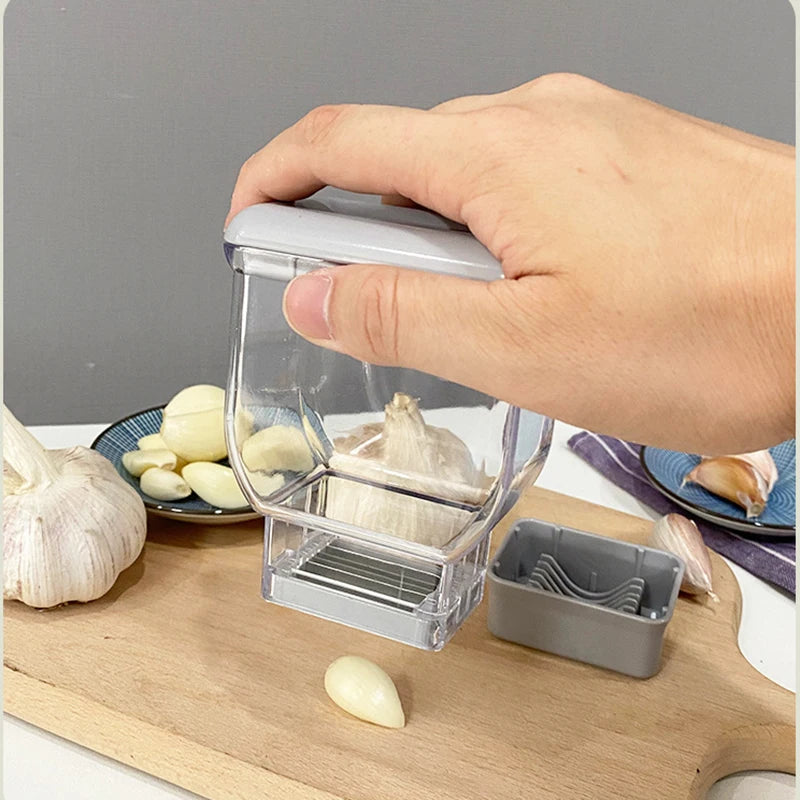 Manual Garlic Press – Grater & Cutter Kitchen Tool 