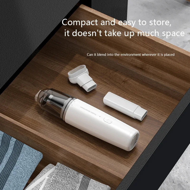 Mini Handheld Vacuum Cleaner – Powerful Suction for Car & Home Cavello & Co.