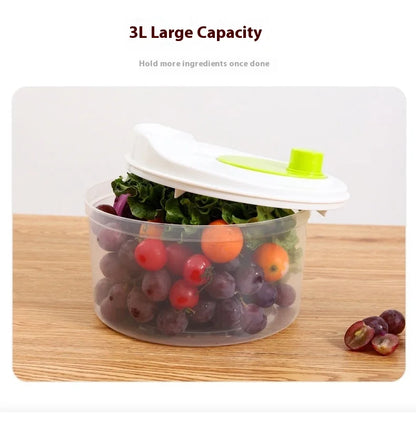 Multifunctional Manual Vegetable Dehydrator – Salad Spinner with Drain Basket 