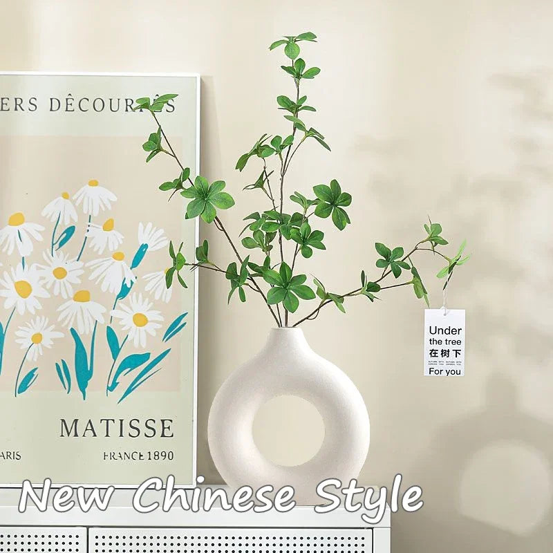 Creative Donut-Shaped Vase – Nordic Style Minimalist Decoration 