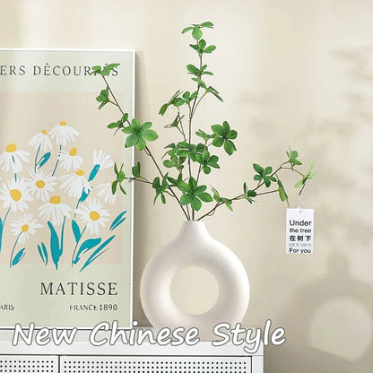 Creative Donut-Shaped Vase – Nordic Style Minimalist Decoration 