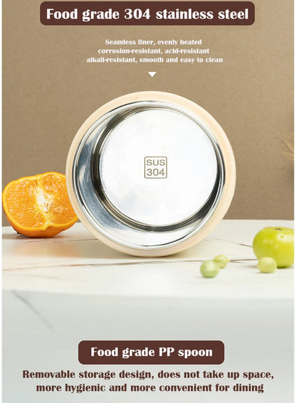 600ML Portable USB Electric Heating Lunch Box – Food Warmer with Drink Function 