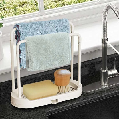Kitchen Rag Drain Stand – Sink Storage Organizer (1/2/3PCS) 