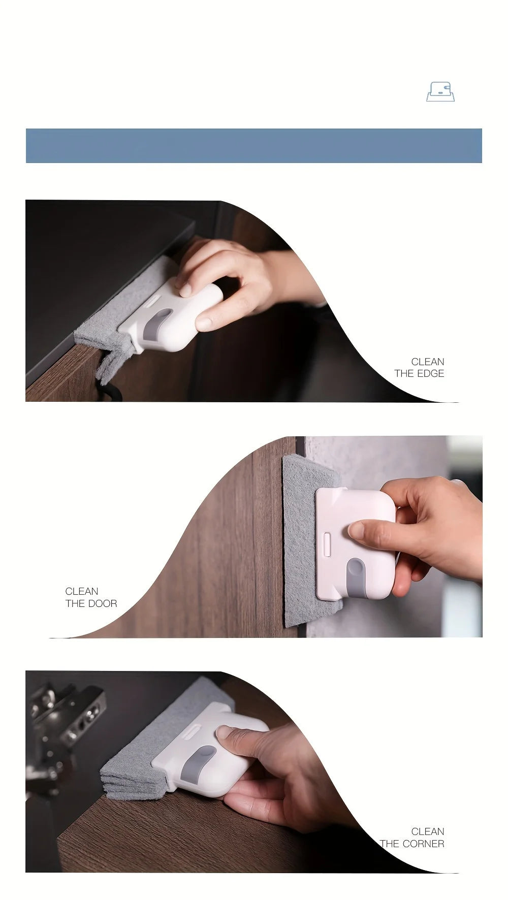 Universal Window Rail Cleaning Brush – Easy Gap & Frame Cleaner Cavello & Co.