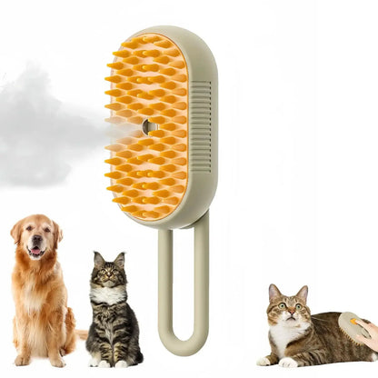 3-in-1 Pet Spray Massage Brush – Steam, Groom, and Remove Hair Cavello & Co.