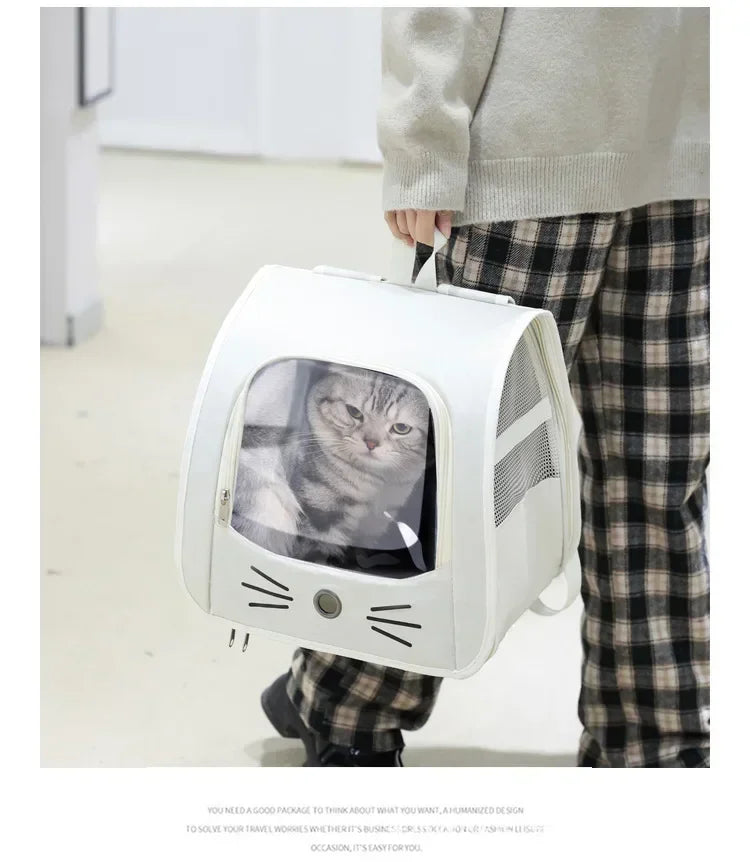Pet Cat Carrier Backpack – Portable & Breathable Carrier for Cats and Small Dogs Cavello & Co.