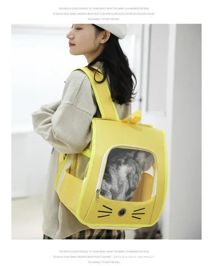 Pet Cat Carrier Backpack – Portable & Breathable Carrier for Cats and Small Dogs Cavello & Co.