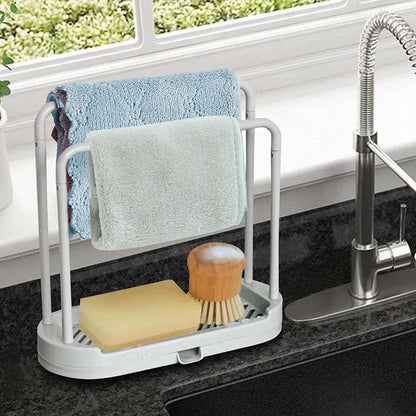 Kitchen Rag Drain Stand – Sink Storage Organizer (1/2/3PCS) 