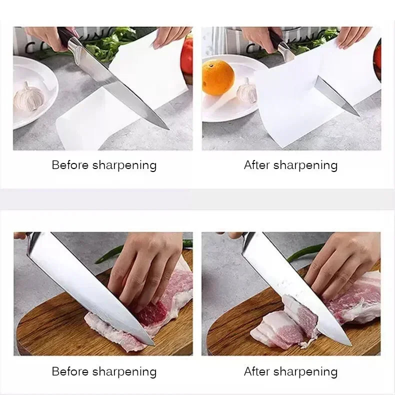 3-Segment Knife Sharpener – Stainless Steel Kitchen Tool 