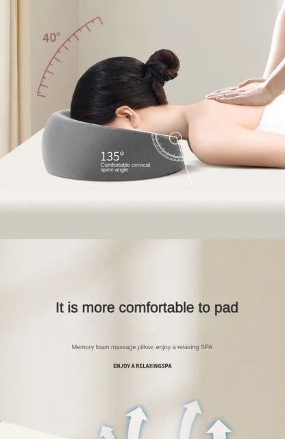 Face Down Prone Pillow – Memory Foam Headrest for Comfort Cavello & Co.