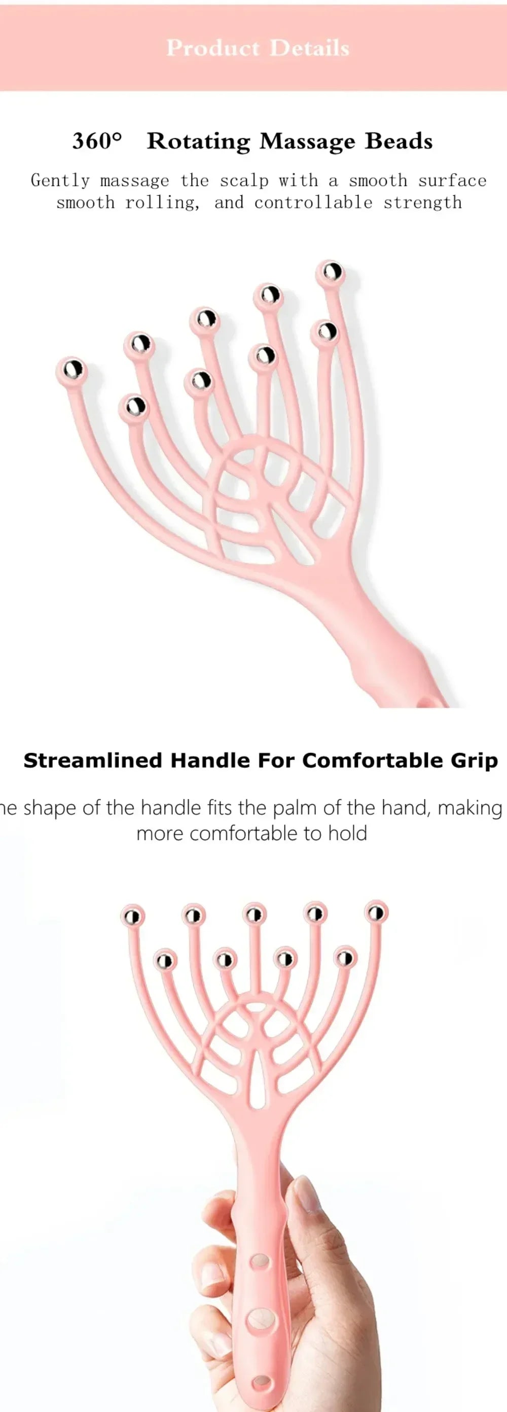 Head Massager – 5-Finger Scalp & Neck Relaxation Comb Cavello & Co.